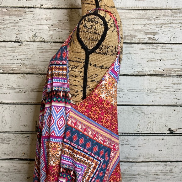 Elan Multicolored Sundress Dress Size Medium - Picture 6 of 9